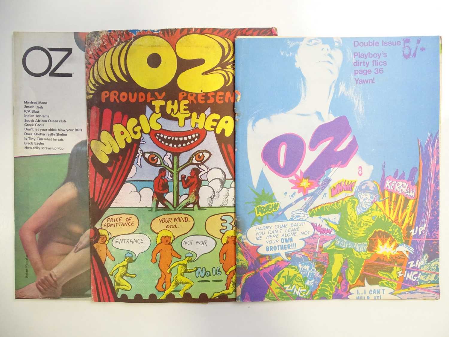 Lot 358 - OZ Magazine issues #8 with a Louise Ferrier...