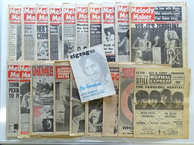 Lot 565 - A group of 1970s MELODY MAKER, SOUNDS and NME...