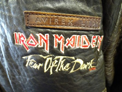 Lot 782 - IRON MAIDEN - a 'Fear Of The Dark' leather...