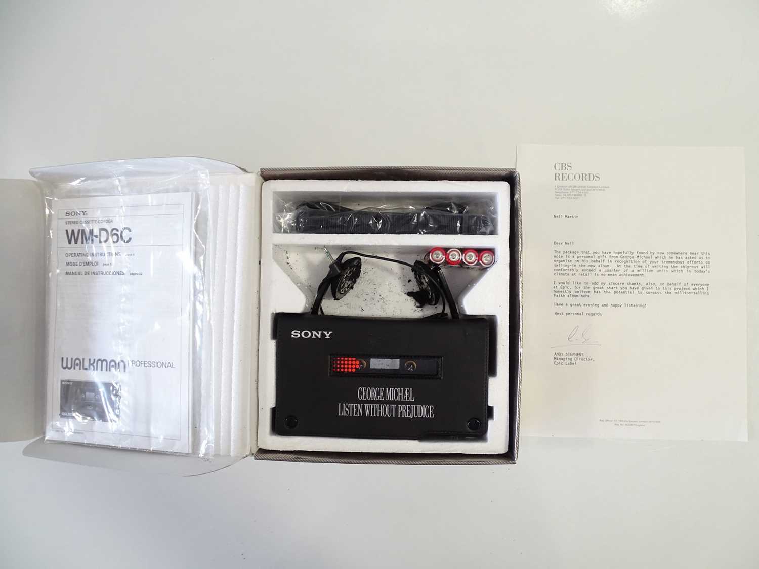 Lot 622 - An original SONY WM-D6C Walkman professional...