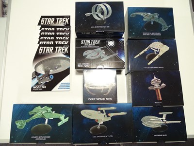 Lot 447 - A collection of EAGLE MOSS STAR TREK Starships...