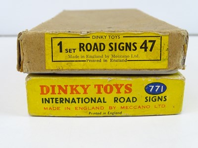 Lot 123 - A set of DINKY No. 47 Road Signs in the...