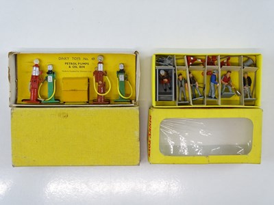 Lot 125 - A DINKY No.49 Petrol Pumps set together with a...