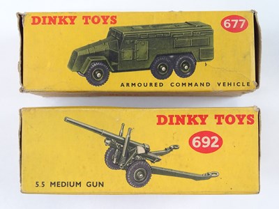 Lot 146 - A DINKY 677 Armoured Command Vehicle together...