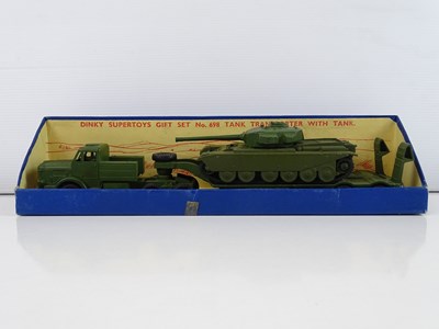 Lot 149 - A DINKY 698 Tank Transporter with Tank Gift...