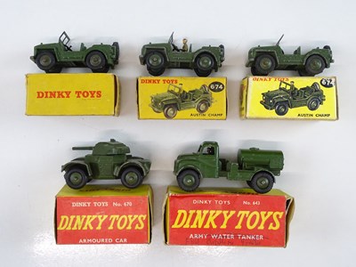 Lot 153 - A group of DINKY military vehicles comprising...