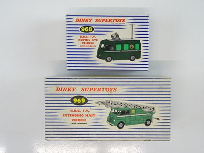 Lot 156 - A pair of DINKY broadcasting related vehicles...