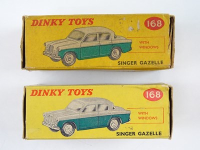 Lot 160 - A pair of DINKY 168 Singer Gazelles comprising...