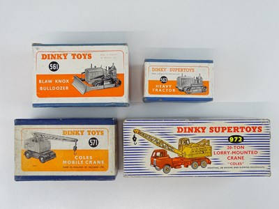 Lot 173 - A group of DINKY construction vehicles...