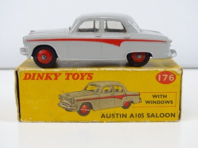 Lot 178 - A DINKY 176 Austin A105 saloon in grey with...