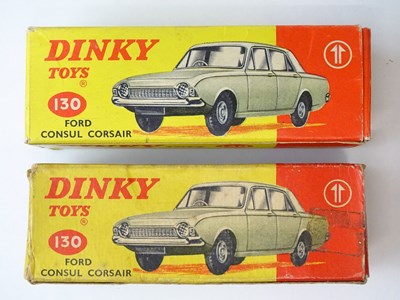 Lot 190 - A pair of DINKY 130 Ford Consul Corsairs...