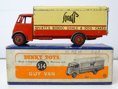 Lot 195 - A DINKY 514 Guy Van in red/cream "Spratt's...