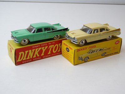 Lot 200 - A pair of DINKY 191 Dodge Royal Sedans...