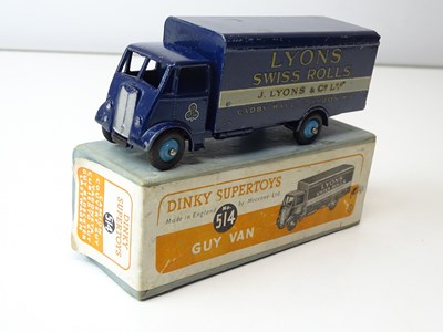 Lot 204 - A DINKY 514 Guy Van in blue/silver "Lyons...