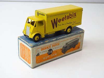 Lot 205 - A DINKY 514 Guy Van in yellow 'Weetabix' - G...