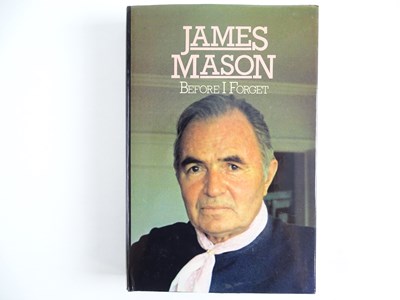 Lot 398 - BEFORE I FORGET' by James Mason - signed and...