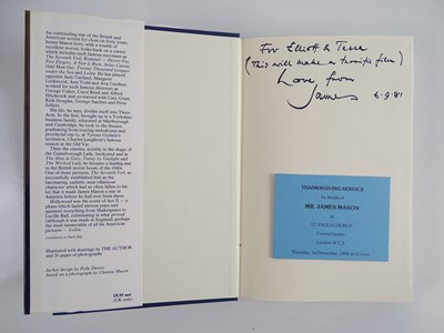 Lot 398 - BEFORE I FORGET' by James Mason - signed and...