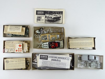 Lot 234 - A group of AIRFIX kits to include a James Bond...