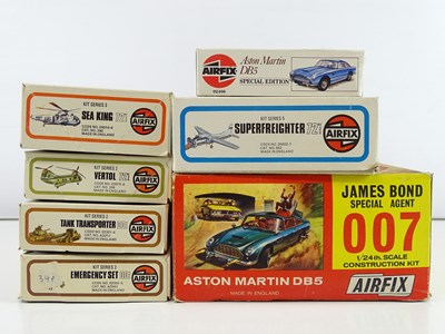 Lot 234 - A group of AIRFIX kits to include a James Bond...