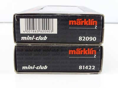 Lot 264 - A pair of MARKLIN Z gauge train/wagon packs...