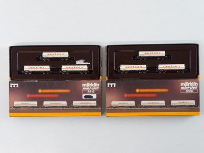 Lot 266 - A pair of MARKLIN Z gauge wagon packs...