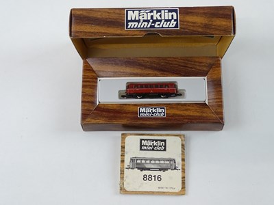Lot 268 - A MARKLIN 8816 Z Gauge 4 wheel Railbus...