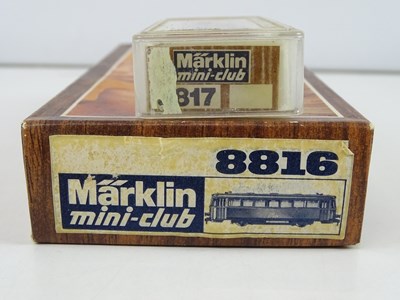 Lot 268 - A MARKLIN 8816 Z Gauge 4 wheel Railbus...