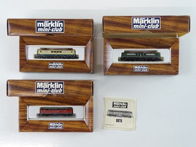 Lot 269 - A group of MARKLIN Z gauge German outline...