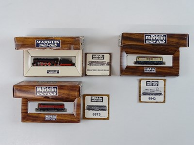 Lot 274 - A group of MARKLIN Z gauge German outline...