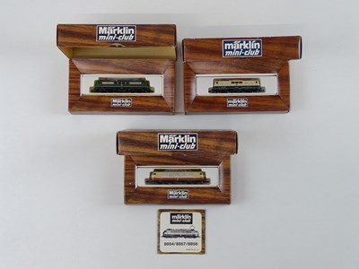 Lot 275 - A group of MARKLIN Z gauge German outline...