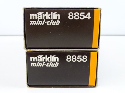 Lot 281 - A pair of MARKLIN Z gauge German outline...