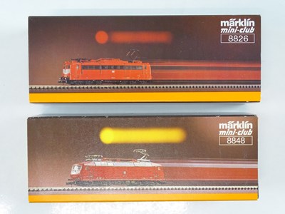 Lot 282 - A pair of MARKLIN Z gauge German outline...