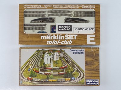 Lot 283 - A pair of MARKLIN Z gauge track extension...