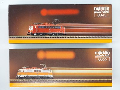 Lot 284 - A pair of MARKLIN Z gauge German outline...