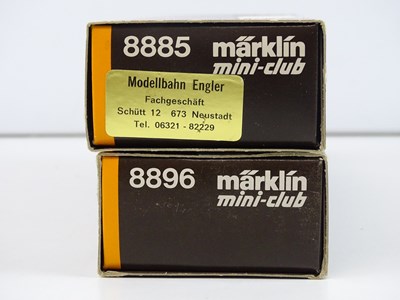 Lot 287 - A pair of MARKLIN Z gauge German outline steam...