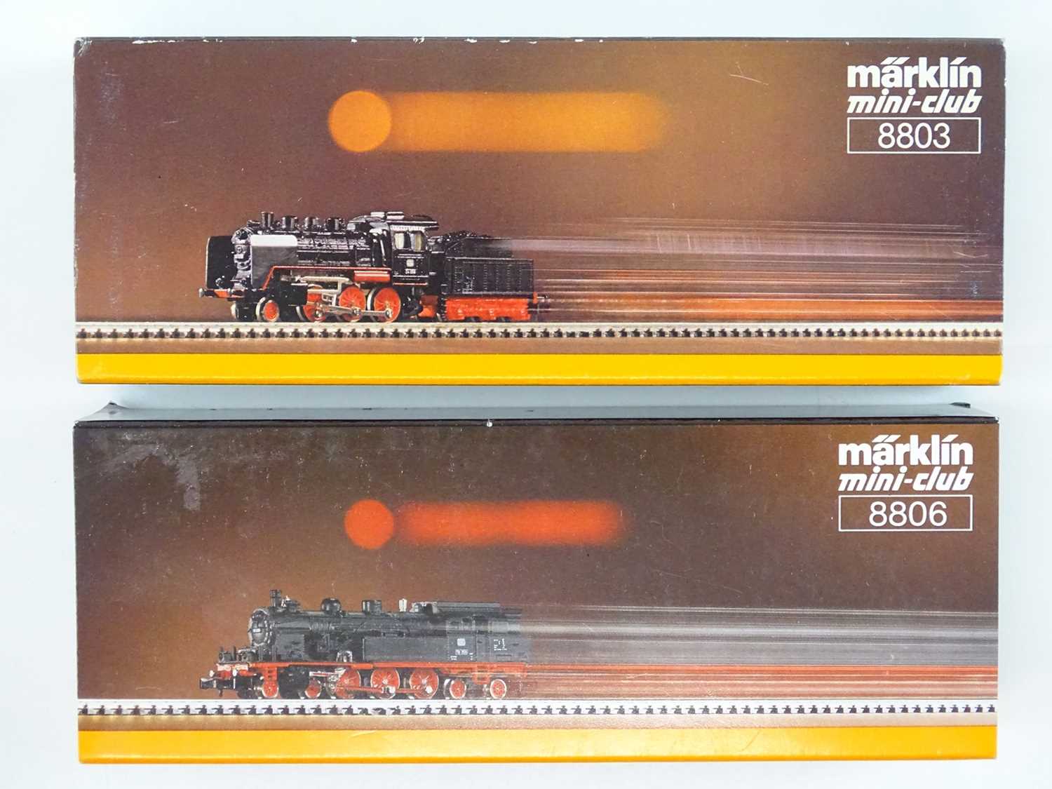 Lot 289 - A pair of MARKLIN Z gauge German outline steam...