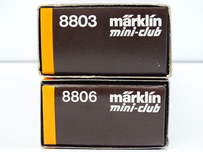 Lot 289 - A pair of MARKLIN Z gauge German outline steam...