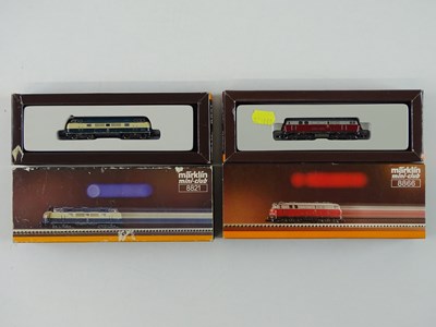 Lot 290 - A pair of MARKLIN Z gauge German outline...