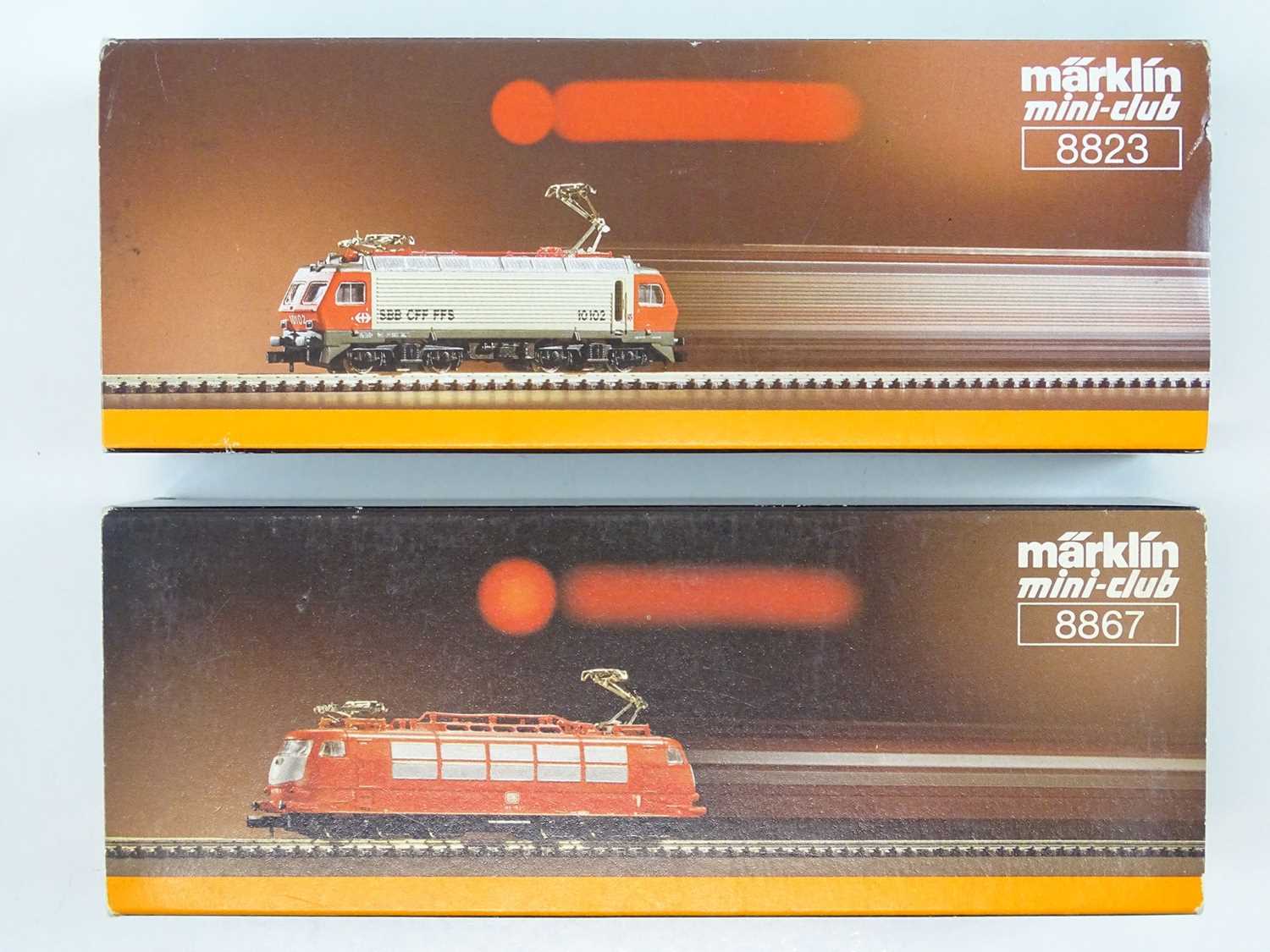 Lot 291 - A pair of MARKLIN Z gauge Swiss and German...