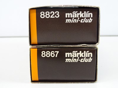 Lot 291 - A pair of MARKLIN Z gauge Swiss and German...