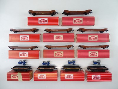 Lot 341 - A group of HORNBY DUBLO OO gauge Lowmac wagons...