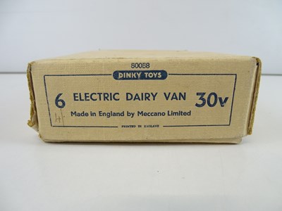 Lot 36 - A DINKY 30V Electric Dairy Van trade box...