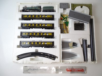 Lot 448 - A HORNBY OO gauge Silver Jubilee Pullman train...