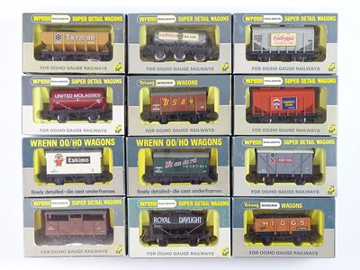 Lot 467 - A mixed group of WRENN OO gauge wagons - VG in...