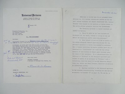 Lot 425 - MARLON BRANDO - A signed contract for 'THE...