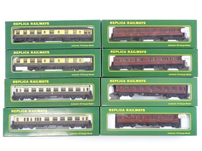 Lot 496 - A group of REPLICA OO gauge GWR, LMS and BR...