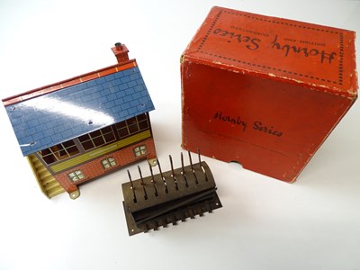 Lot 552 - A HORNBY SERIES O gauge No.2 Signal Box,...