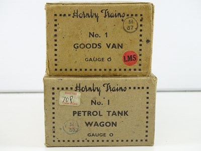 Lot 554 - A pair of HORNBY O gauge early post war No.1...