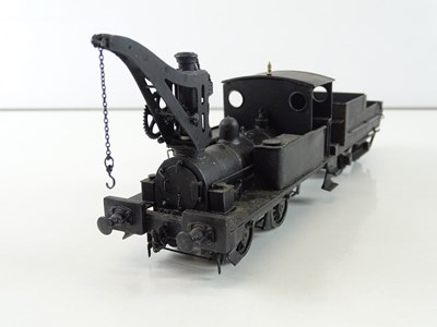 Lot 576 - A finescale O gauge kitbuilt 0-4-0 steam crane...