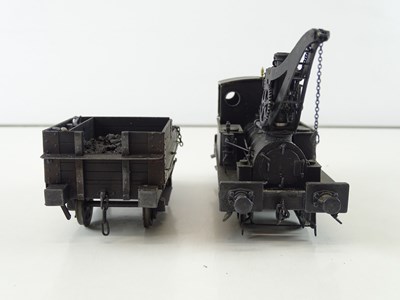 Lot 576 - A finescale O gauge kitbuilt 0-4-0 steam crane...